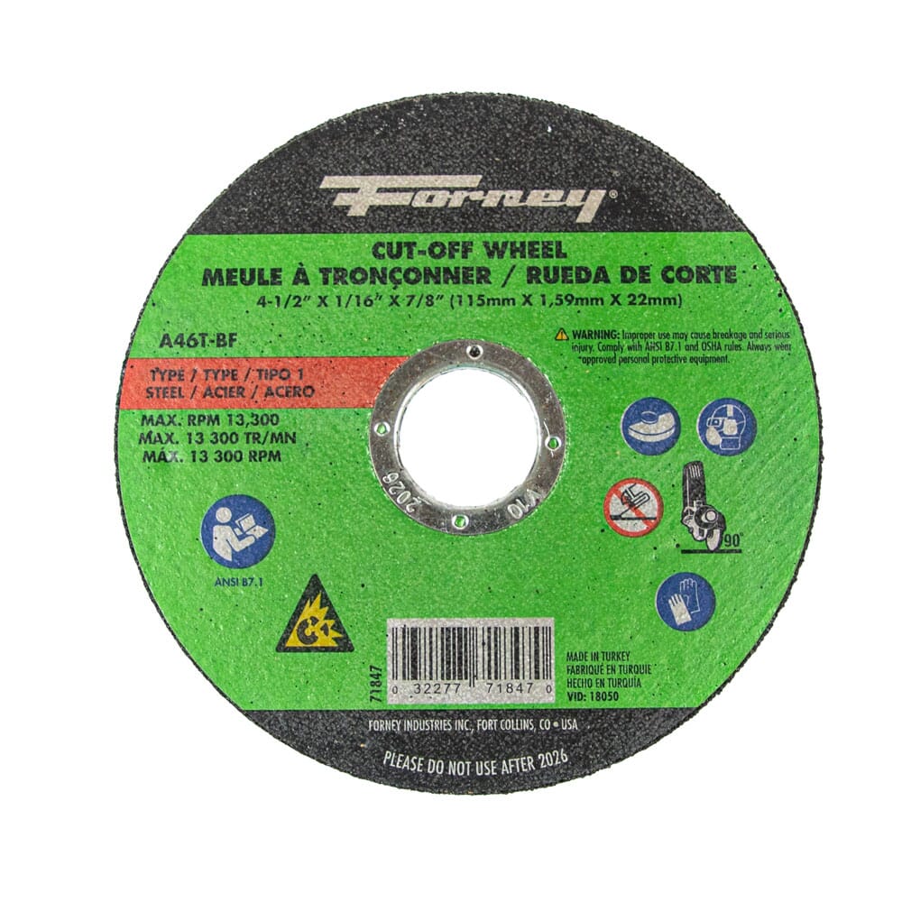 10-Pack of Forney 71847 (4-1/2 in Metal Cut-Off Wheel)